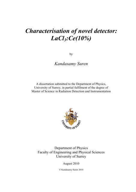 Suren Kandasamy Dissertation.pdf - University of Surrey