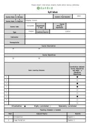 教學計劃表Syllabus - 國立東華大學資訊工程學系