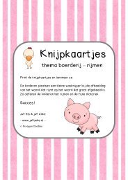 Knijpkaartjes boerderij rijmen