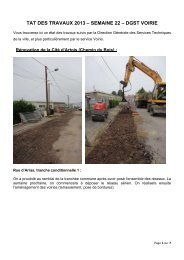 DGST Voiries - Ã©tat travaux semaine 22 - Ville de Harnes