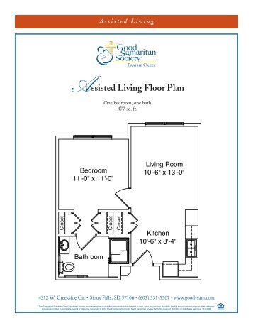 Assisted Living Floor Plan - Good Samaritan Society