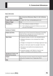 5. Connexional Allowances - Methodist Conference