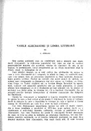 G. ISTRATE, Vasile Alexandri Åi limba literarÄ - alil.ro