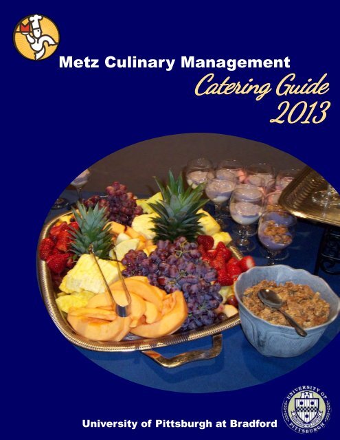 Catering Guide 2013 - University of Pittsburgh Bradford