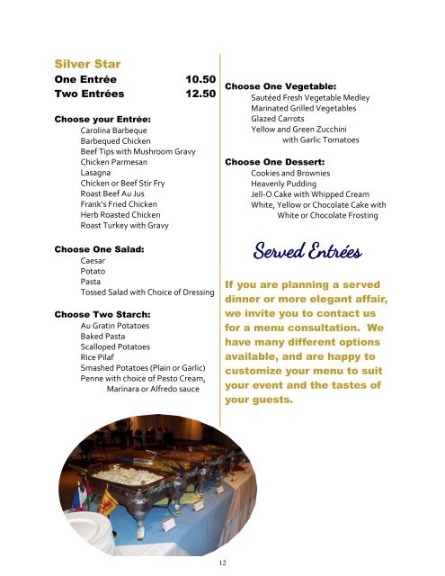Catering Guide 2013 - University of Pittsburgh Bradford