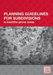 Subdivision in bushfire-prone areas - Country Fire Authority