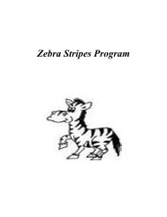 Zebra Stripes Program - Claremore Public Schools