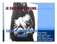 Je suis Borderline! - FacultÃ© de mÃ©decine - UniversitÃ© Laval