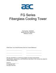 FG Series Fiberglass Cooling Tower