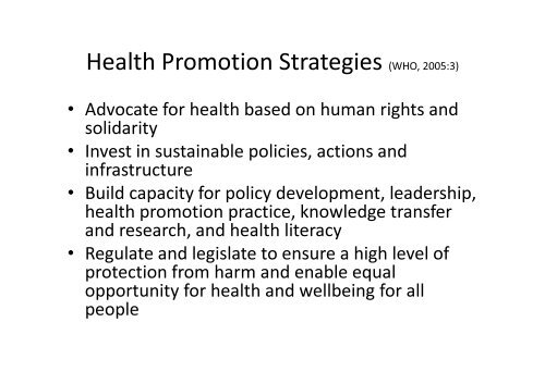 Evaluating A Salutogenic Approach to Health Promotion - Iuhpe ...