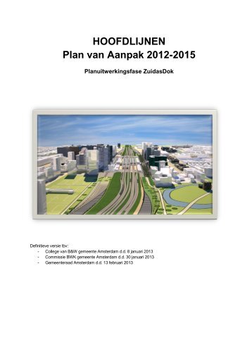 HOOFDLIJNEN Plan van Aanpak 2012-2015 - Gemeente Amsterdam