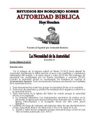 Autoridad Biblica - Las Milpas iglesia de Cristo