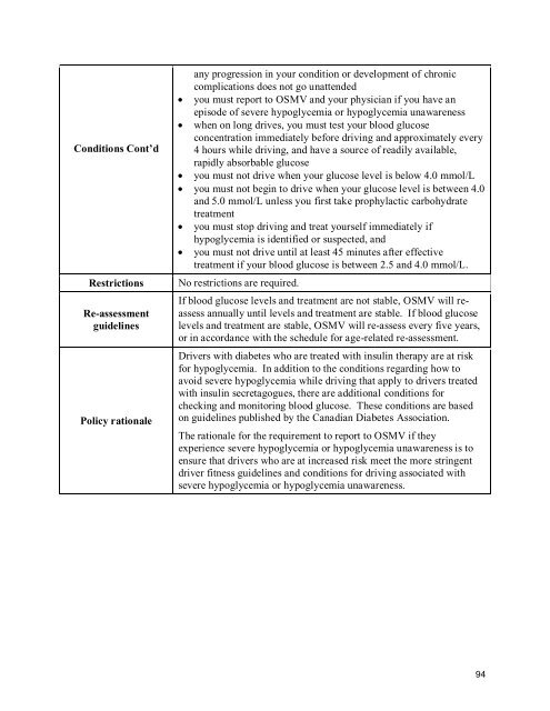 2010 BC Guide in Determining Fitness to Drive