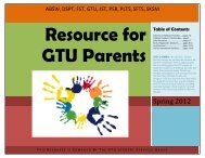 Resource for GTU-PSR Parents - Pacific School of Religion