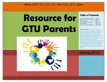 Resource for GTU-PSR Parents - Pacific School of Religion