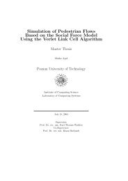Simulation of Pedestrian Flows Based on the Social Force Model ...