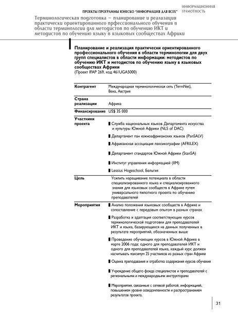 ÐÑÑÐµÑ ÐÑÐ¾Ð³ÑÐ°Ð¼Ð¼Ñ ÐÐÐ Ð·Ð° 2004 - 2005 Ð³Ð³ - Ð Ð¾ÑÑÐ¸Ð¹ÑÐºÐ¸Ð¹ ÐºÐ¾Ð¼Ð¸ÑÐµÑ ...