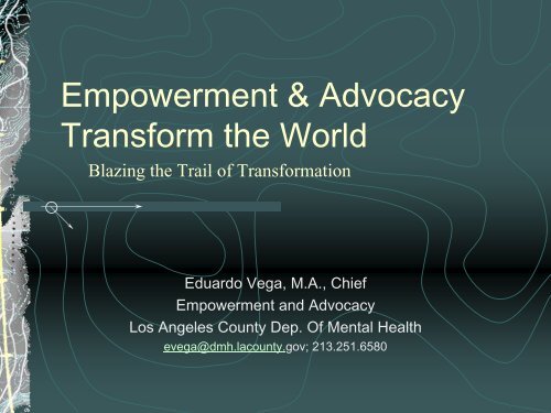 Empowerment & Advocacy Transform the World Powerpoint