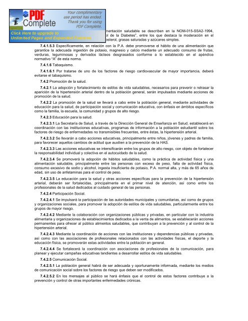 NOM-030-SSA2-1999, Para la prevenciÃ³n, tratamiento y control de ...