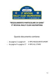 Regolamento - Rally Club Valpantena