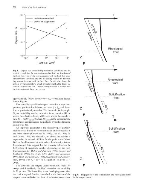 Fluid Dynamics of a Terrestrial Magma Ocean - NMSU Geophysics ...