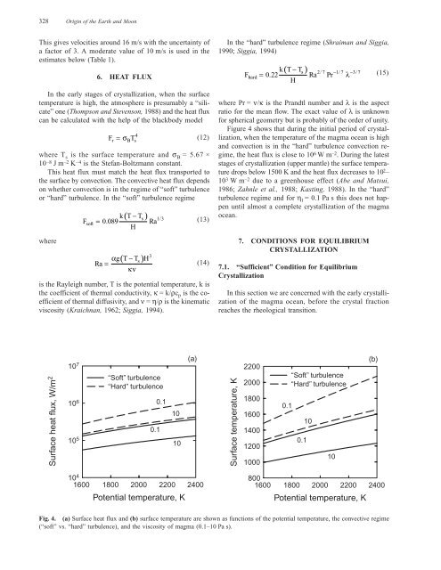 Fluid Dynamics of a Terrestrial Magma Ocean - NMSU Geophysics ...