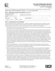Individual Transfer on Death Account Agreement - TIAA-CREF