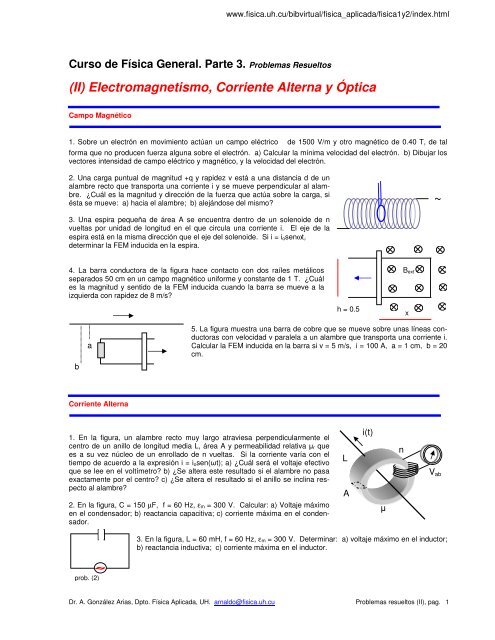 Ii Electromagnetismo Corriente Alterna Y A Ptica