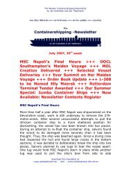 MSC Napoli's Final Hours +++ OOCL Southampton's Maiden ...