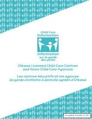 Licensed Home Child Care Agencies Ottawa