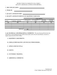 INSTRUCTIONS TO COMPLETE CPAC FORM 5 (QUALITY ...
