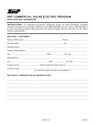 srp commercial solar electric program - Salt River Project
