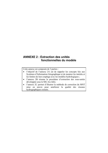 ANNEXE 2 : Extraction des unités fonctionnelles du modèle - Tel