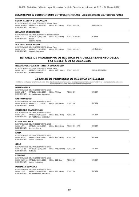 LVI-3 - Unmig - Ministero dello Sviluppo Economico