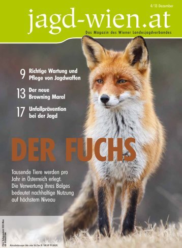 Ausgabe 4/2013 - bei Wiener Landesjagdverband