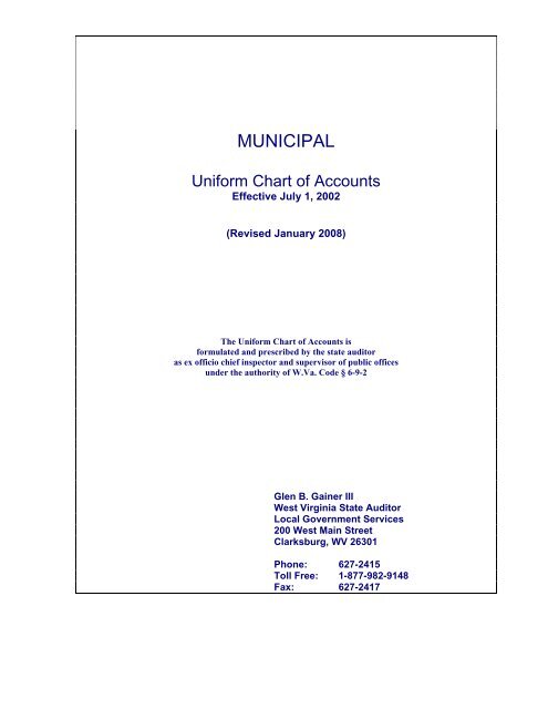 Uniform Chart Of Accounts