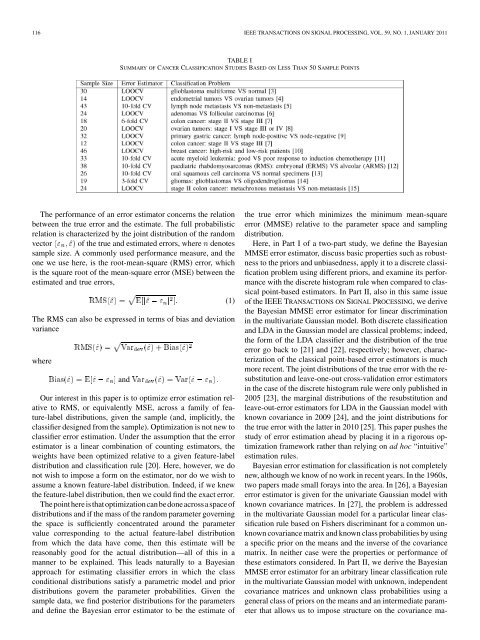 Bayesian Minimum Mean-Square Error Estimation for ... - IEEE Xplore