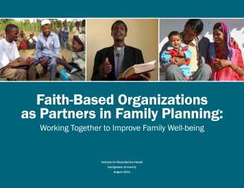 Faith-Based Organizations as Partners in Family Planning: Working ...