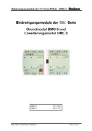 BinÃ¤reingangsmodule der -Serie BMG6 â BME 6 theben - Eibmarkt