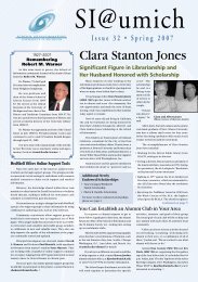 Clara Stanton Jones - School of Information, University of Michigan