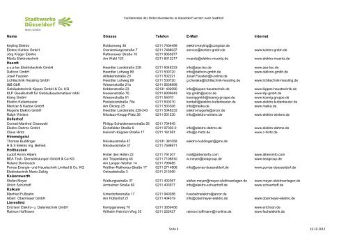 Partner im Elektrohandwerk - Stadtwerke Düsseldorf Netz GmbH