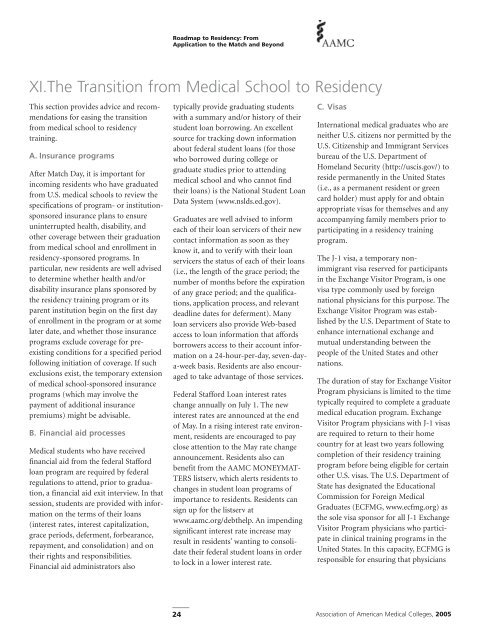 Roadmap to Residency: - AAMC