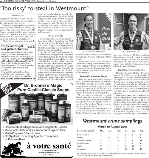 September 27 - Westmount Independent