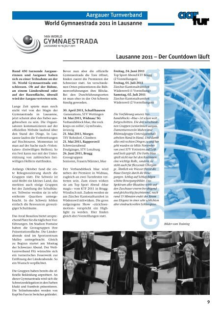 Ausgabe 05_2010 - Aargauer Turnverband