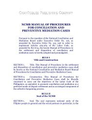 ncmb manual of procedures for conciliation and preventive ...