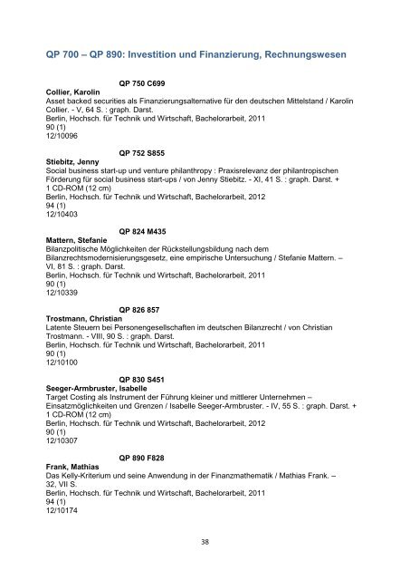 Bachelor-, Diplom- und Masterarbeiten an der HTW - HTW Berlin