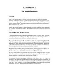 The Simple Pendulum