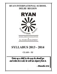 SYLLABUS 2013 - 2014 - Ryan International School