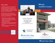 Illinois workNet Center - Prairie State College