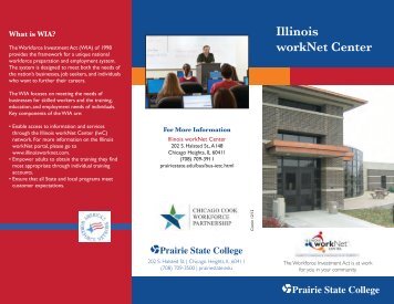 Illinois workNet Center - Prairie State College